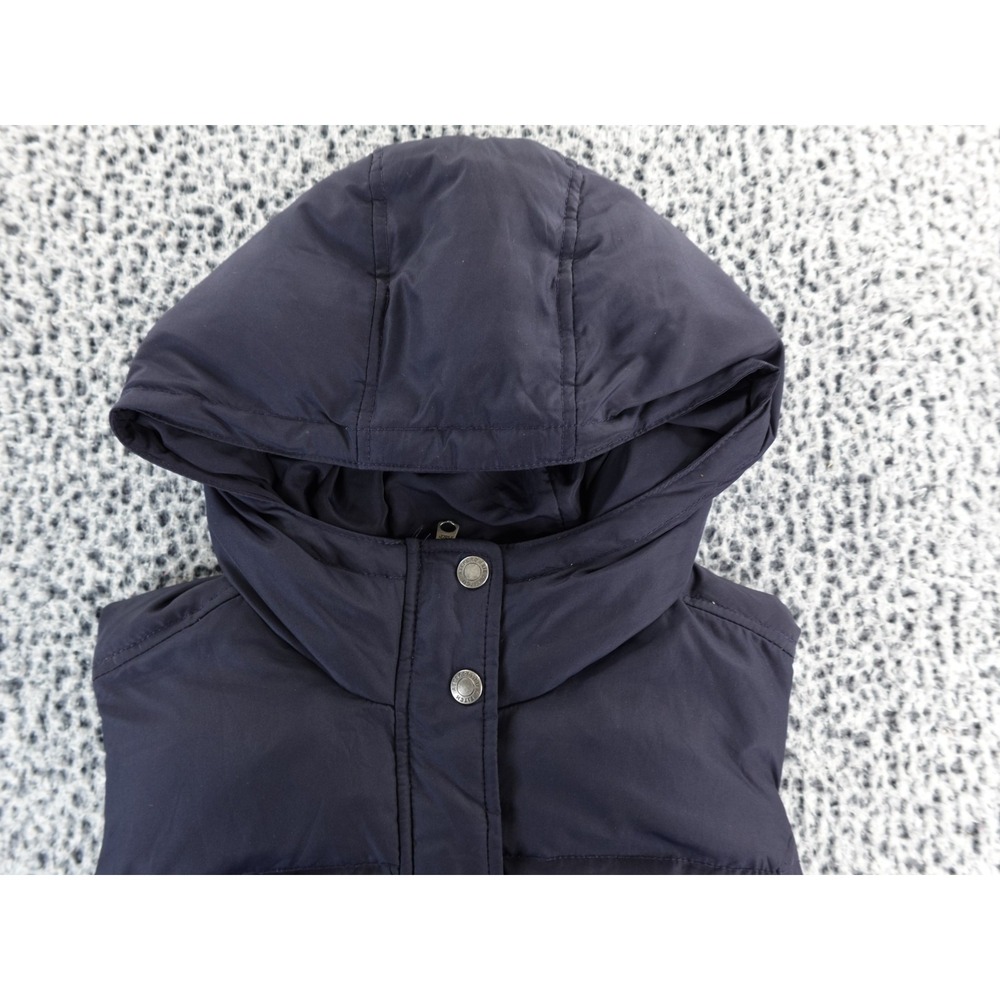 Abercrombie & Fitch Vest Blue Puffer Women's Size M Full Zip Moose Duck Down - Picture 2 of 10